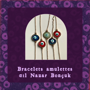 Bracelet amulette œil Nazar Bonçuk – Bijou de protection contre le mauvais œil, fait main