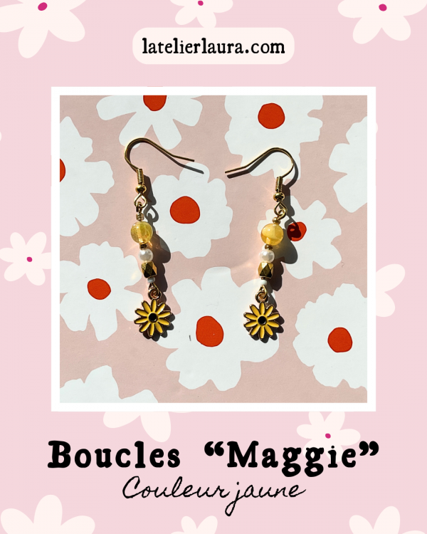 Boucles d'oreilles 'Maggie', 3 coloris au choix – Image 2