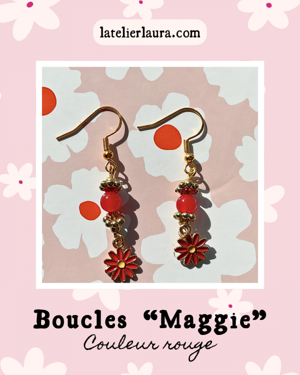 Boucles d'oreilles 'Maggie', 3 coloris au choix – Image 3