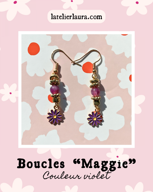 Boucles d'oreilles 'Maggie', 3 coloris au choix – Image 4