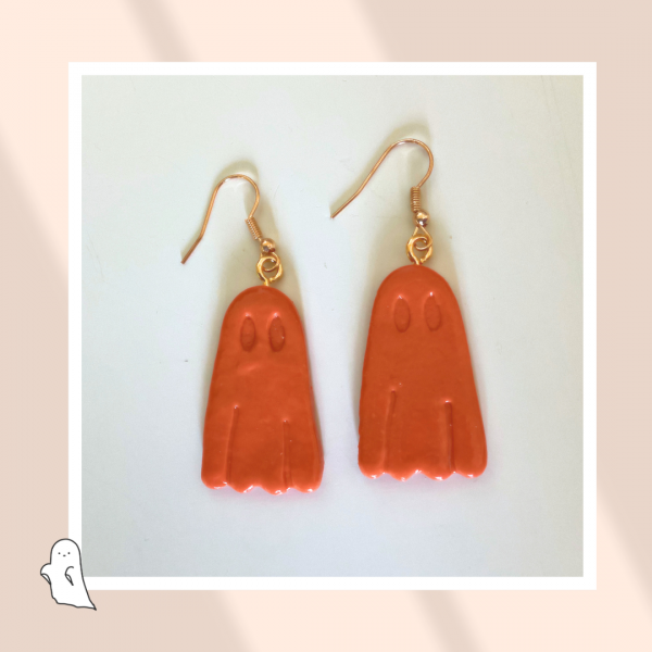 Boucles d'oreilles Fantômes à la Citrouille – Image 2