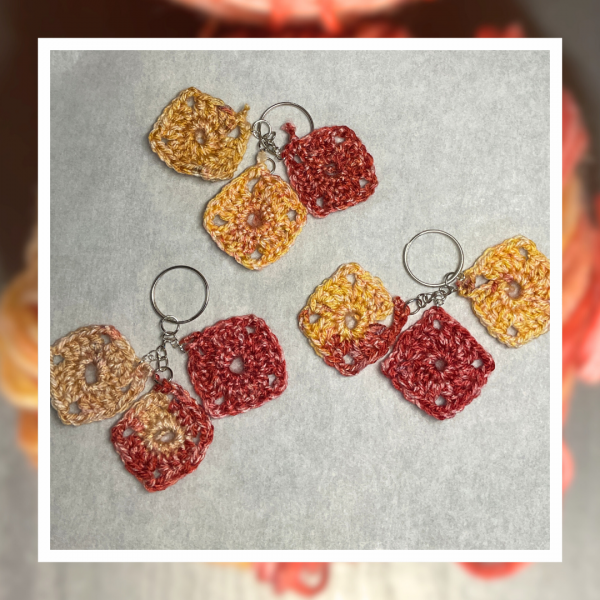 Porte-clés Granny Squares, pour les fans de crochet et de laine – Image 4