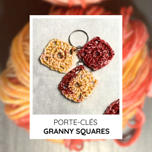 Porte-clés Granny Squares, pour les fans de crochet et de laine